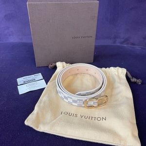 Louis Vuitton Damier Azur belt